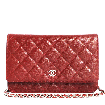 CHANEL シャネル バッグ コピー ショルダーバッグ A33814 クラシック ラムスキン ボルドー＆シルバー